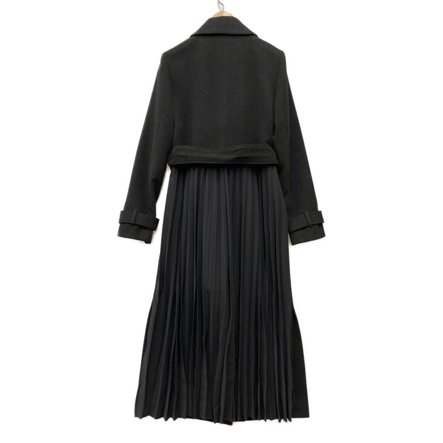 美品 リエンダ チェスターコート バックプリーツ切替ロングコート  