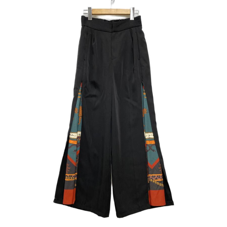 美品 ワイドパンツ MEDI TWIN CHEETAH SCARF PANTS レディース  