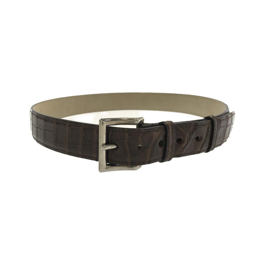 ジョンロブ ベルト クロコ メンズ (M) john lobb 中古 : Rehello by  