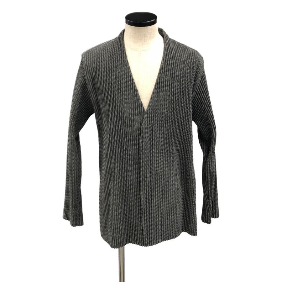 美品 ノーカラージャケット メンズ SIZE 3 (L) HOMME PLISS? ISSEY 