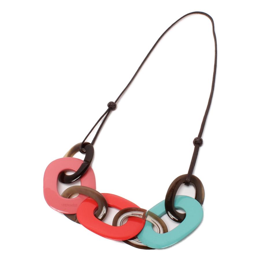 美品 エルメス ネックレス カランバ バッファローホーン レディース  