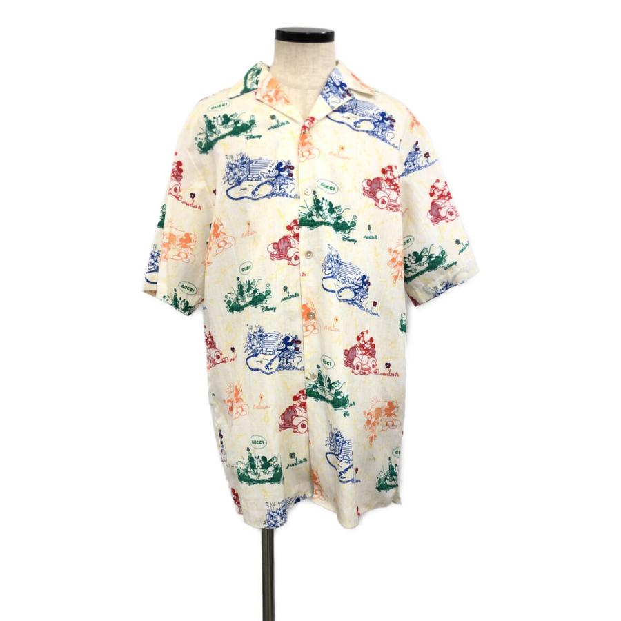 美品 グッチ 半袖シャツ ディズニーコラボ 601604 メンズ SIZE 50 (XL 