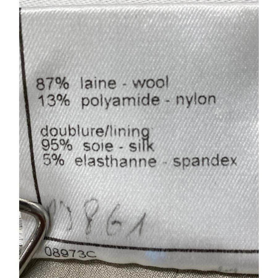 美品 シャネル ツイードジャケット ヴィンテージ ロゴボタン 99A M0983