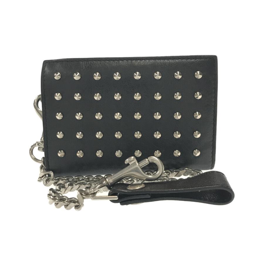 サンローランパリ 二つ折り財布 スタッズ メンズ SAINT LAURENT PARIS  