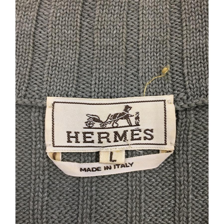 エルメス ハーフジップアップニット メンズ SIZE L (L) HERMES 中古 
