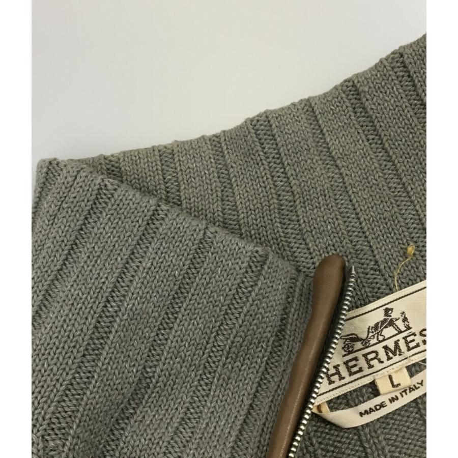 エルメス ハーフジップアップニット メンズ SIZE L (L) HERMES 中古 