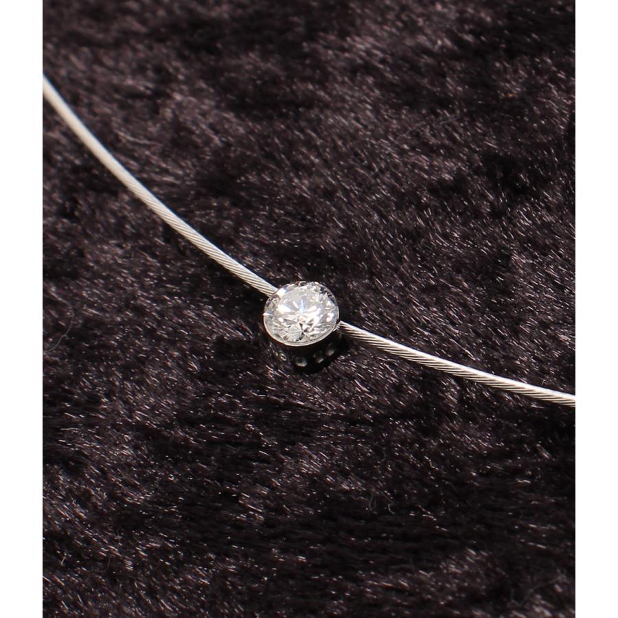 スタージュエリー ワイヤーチョーカー K18 ダイヤ 0.15ct レディース 
