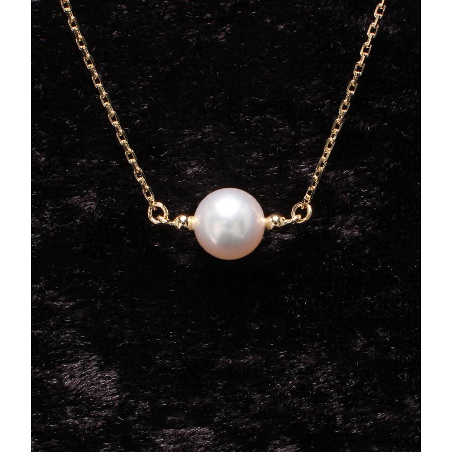 【美品！】ミキモト　パール　ネックレストップ　しずく　K18 美品！】ミキモトパールネックレストップしずくK18