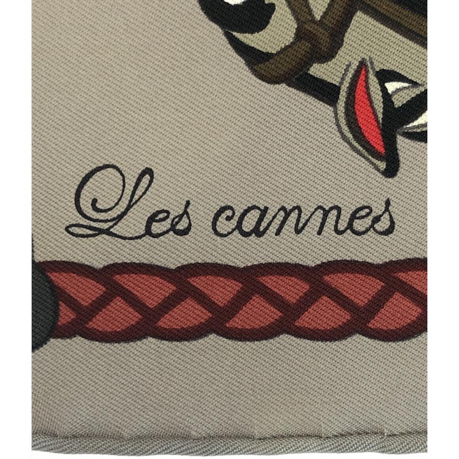 エルメス スカーフ カレ90 シルク100% 杖柄 ステッキ Les cannes エルメス スカーフ カレ90 シルク100% 杖柄 ステッキ Les cannes