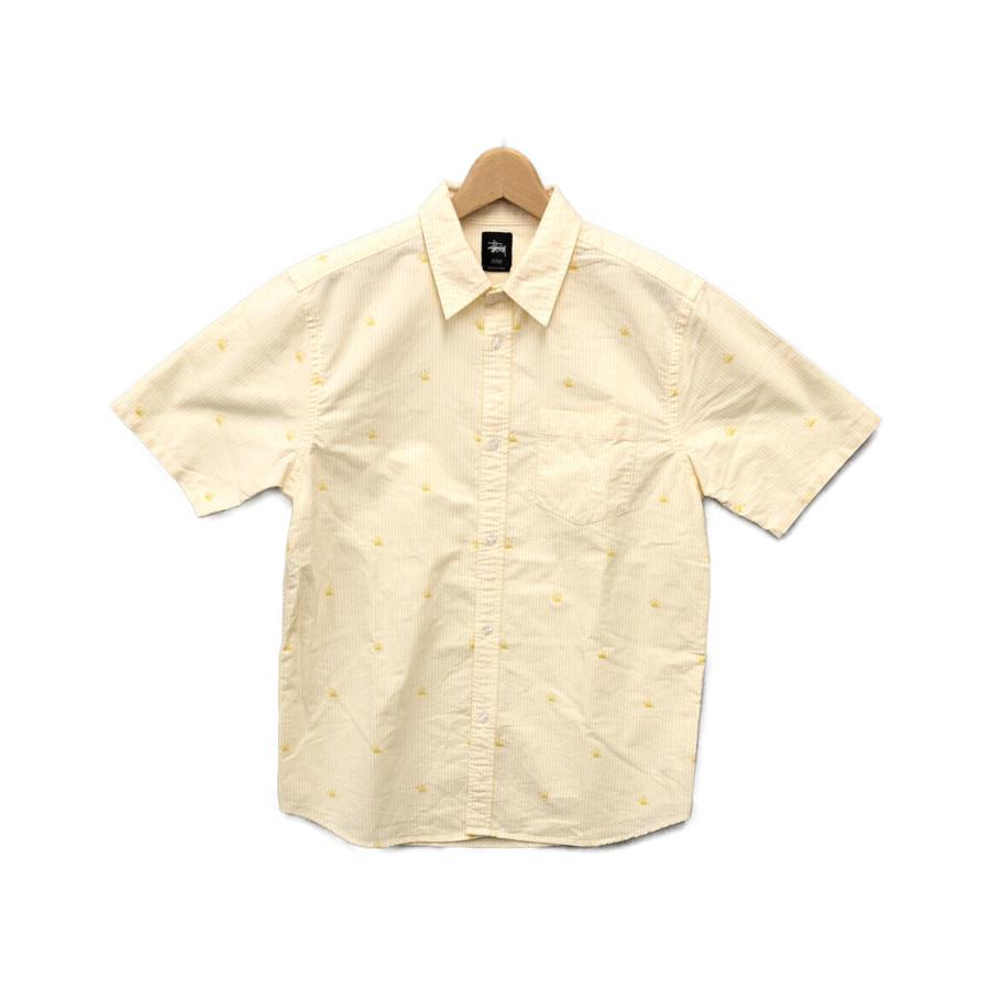 ステューシー 半袖シャツ ストライプ柄 メンズ SIZE MEDIUM (M) STUSSY