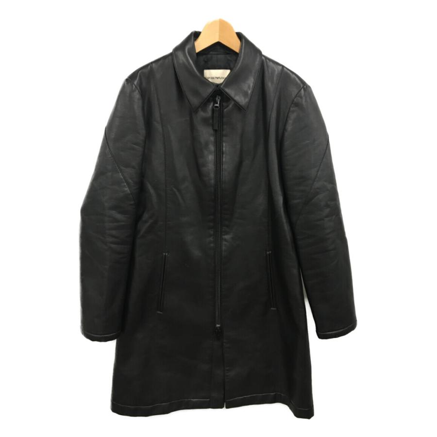 エンポリオアルマーニ エコレザーステンカラーコート メンズ SIZE 48  