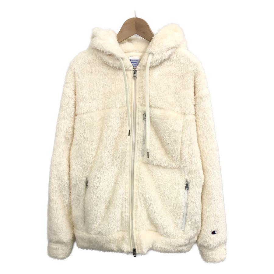 美品 チャンピオン ボアフリースパーカー レディース SIZE MEDIUM (M 