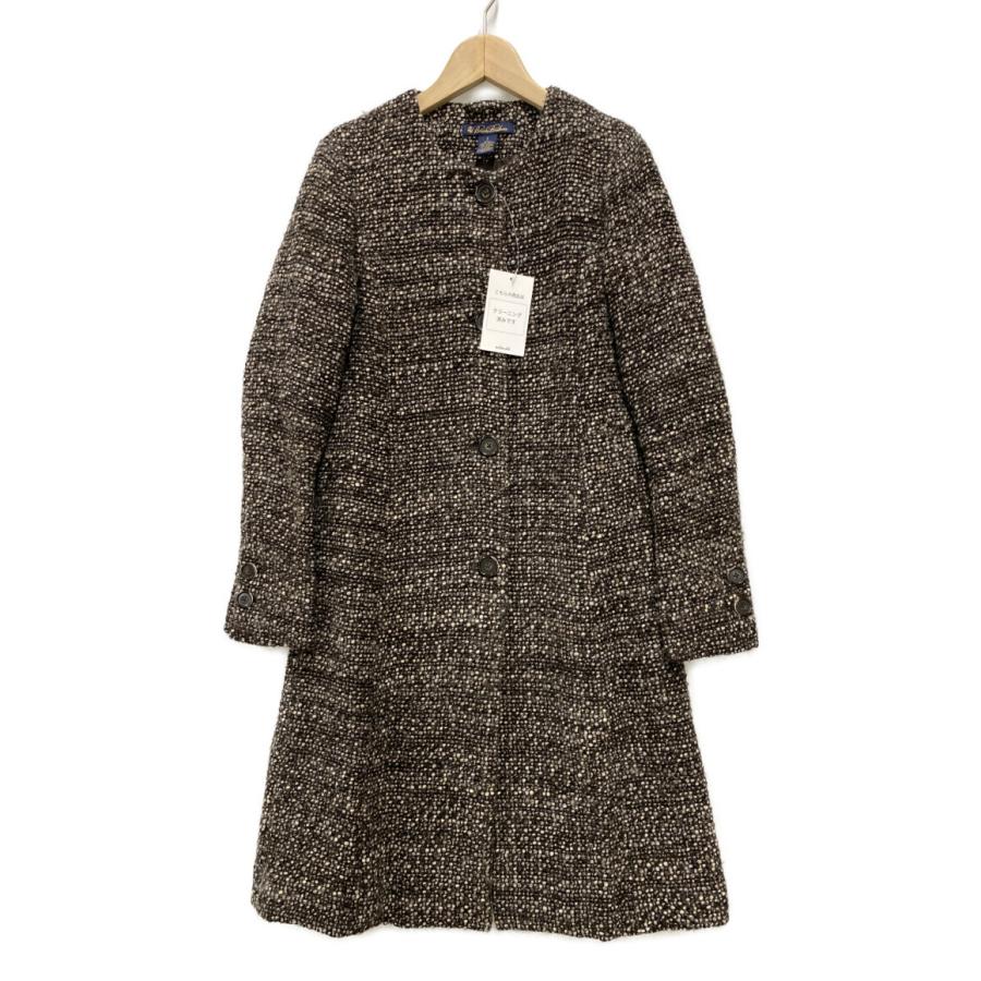 ブルックスブラザーズ ノーカラーツイードコート レディース SIZE 2 