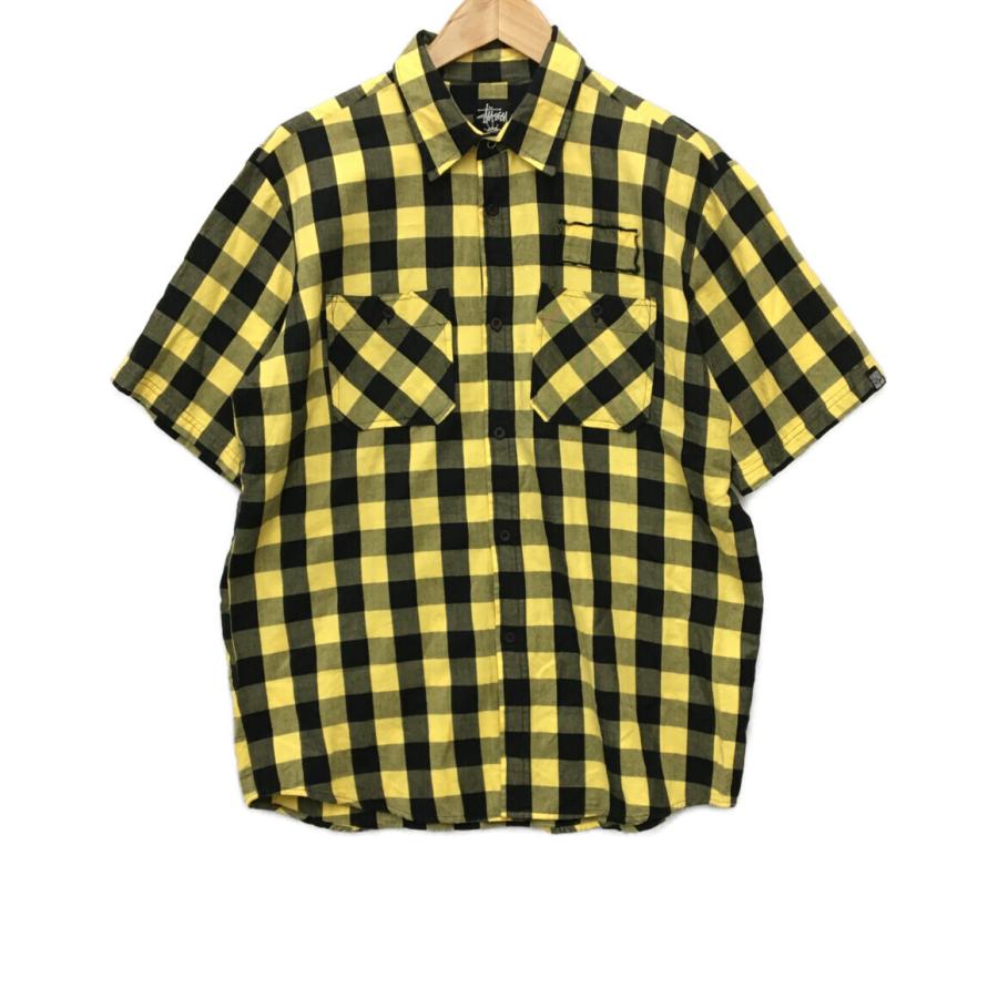 oldStussy チェック柄 半袖シャツ Mサイズ