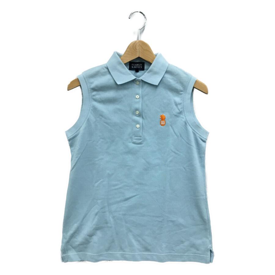 パーリーゲイツ ノースリーブポロシャツ 水色 メンズ SIZE 1 (M