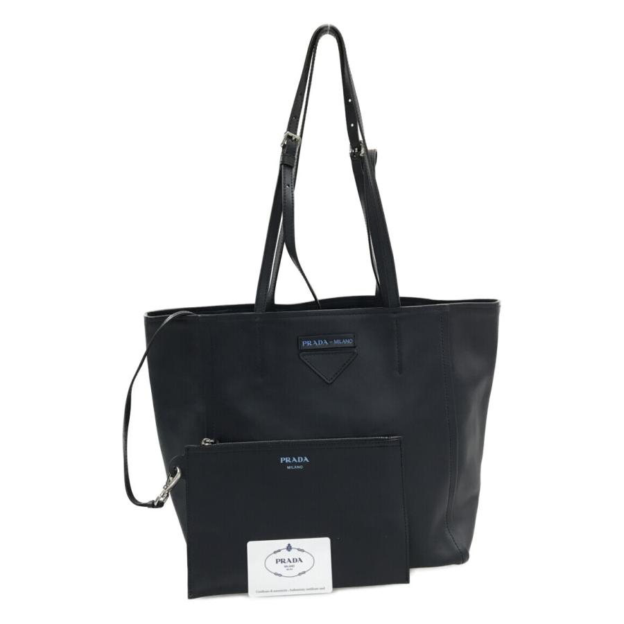 PRADA プラダ トートバッグ 三角ロゴ レザー ブラック 1BG209