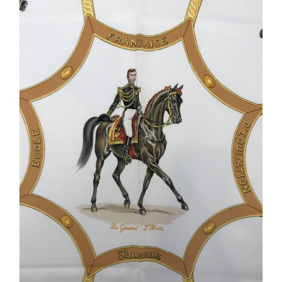 67％以上節約エルメス スカーフ カレ90 レディース HERMES 馬術柄