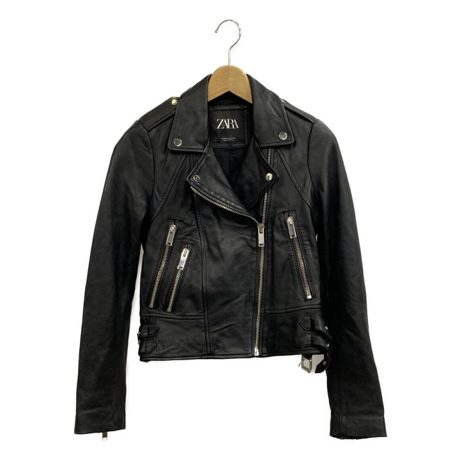 ザラ ダブルライダースジャケット レディース SIZE XS (XS以下) ZARA 
