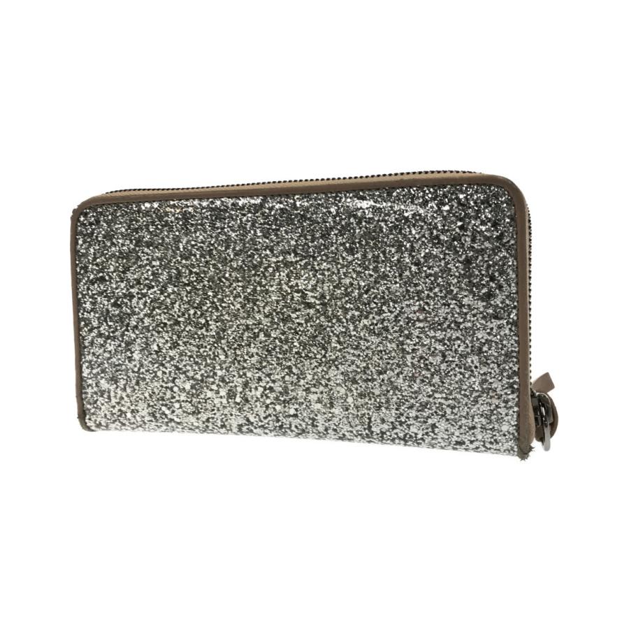 JIMMY CHOO 長財布 グリッター ラメ シルバー