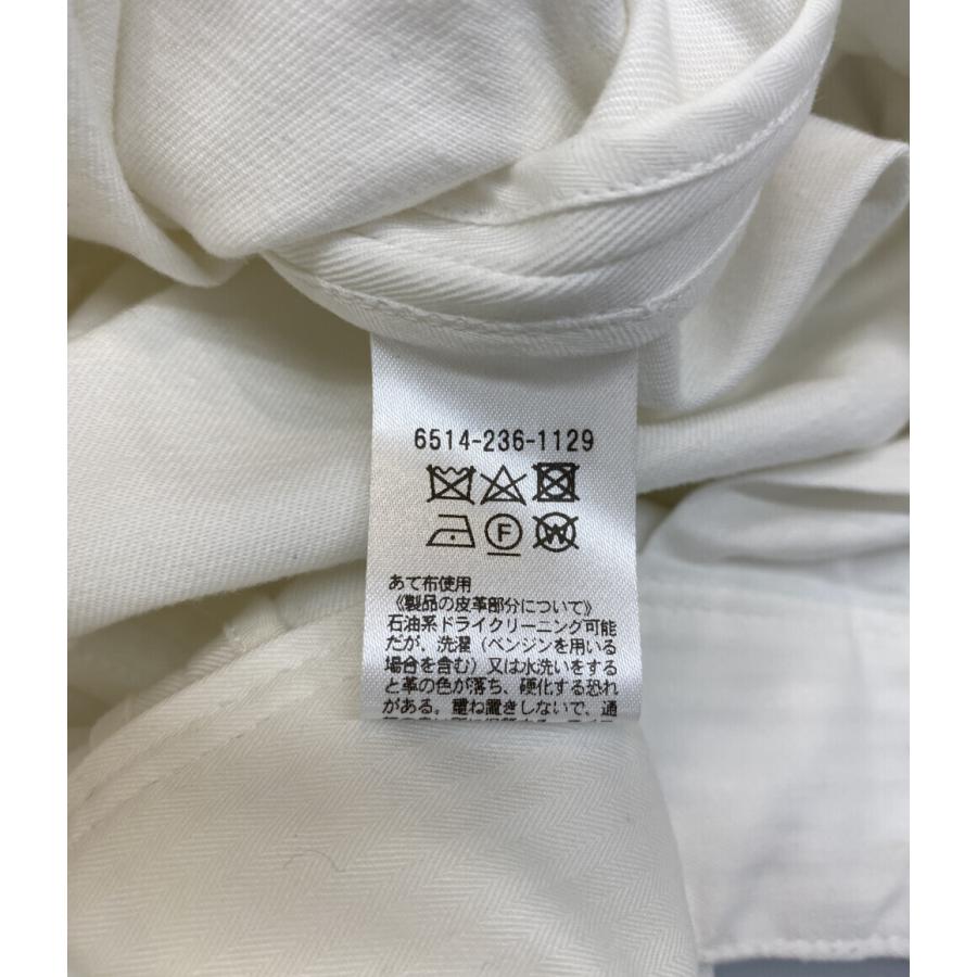 美品 ドゥロワー コットンサイドドットボタンパンツ ワイドシルエット
