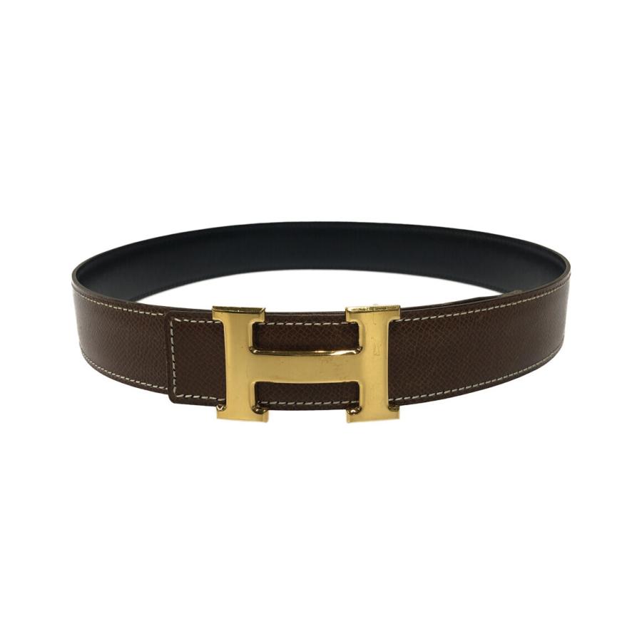 最高峰】 HERMES エルメス バックル ベルト Hロゴ ゴールド