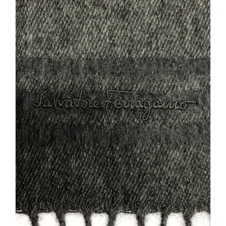 Salvatore Ferragamo マフラー　シルク　カシミヤ　イタリア製 美品 サルバトーレフェラガモ マフラー シルク カシミヤ 52-6547