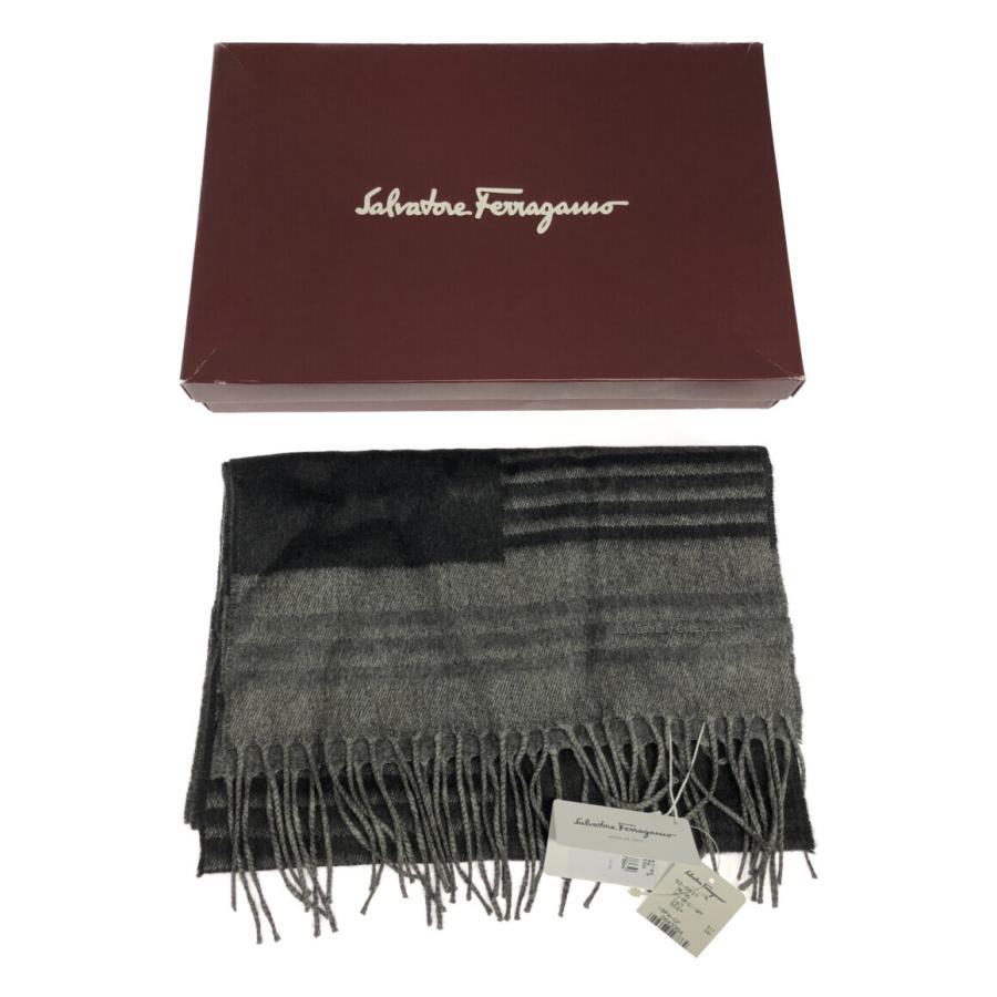 Salvatore Ferragamo マフラー　シルク　カシミヤ　イタリア製 美品 サルバトーレフェラガモ マフラー シルク カシミヤ 52-6547