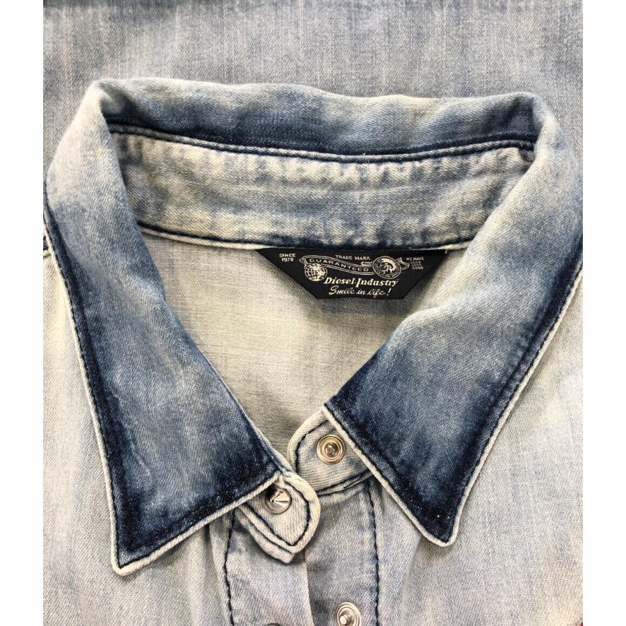 ディーゼル 半袖デニムワンピース 花柄 レディース SIZE M (M) DIESEL 