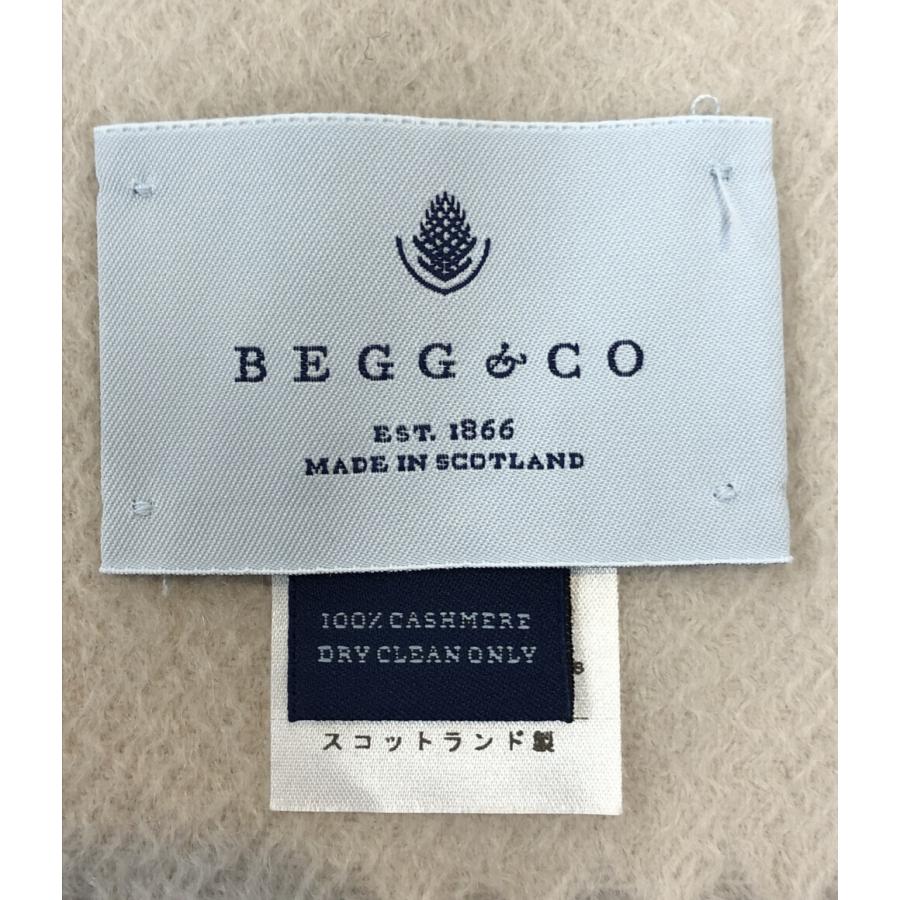 BEGG COカシミヤ100%大判ストール美品 大判ストール ショール カシミヤ100% レディース BEGG＆CO 中古
