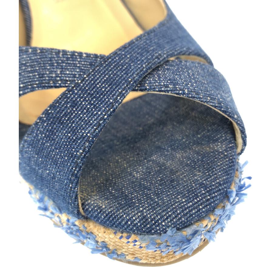 ジミーチュウ ウェッジソールデニムパンプス レディース SIZE 36 (M 