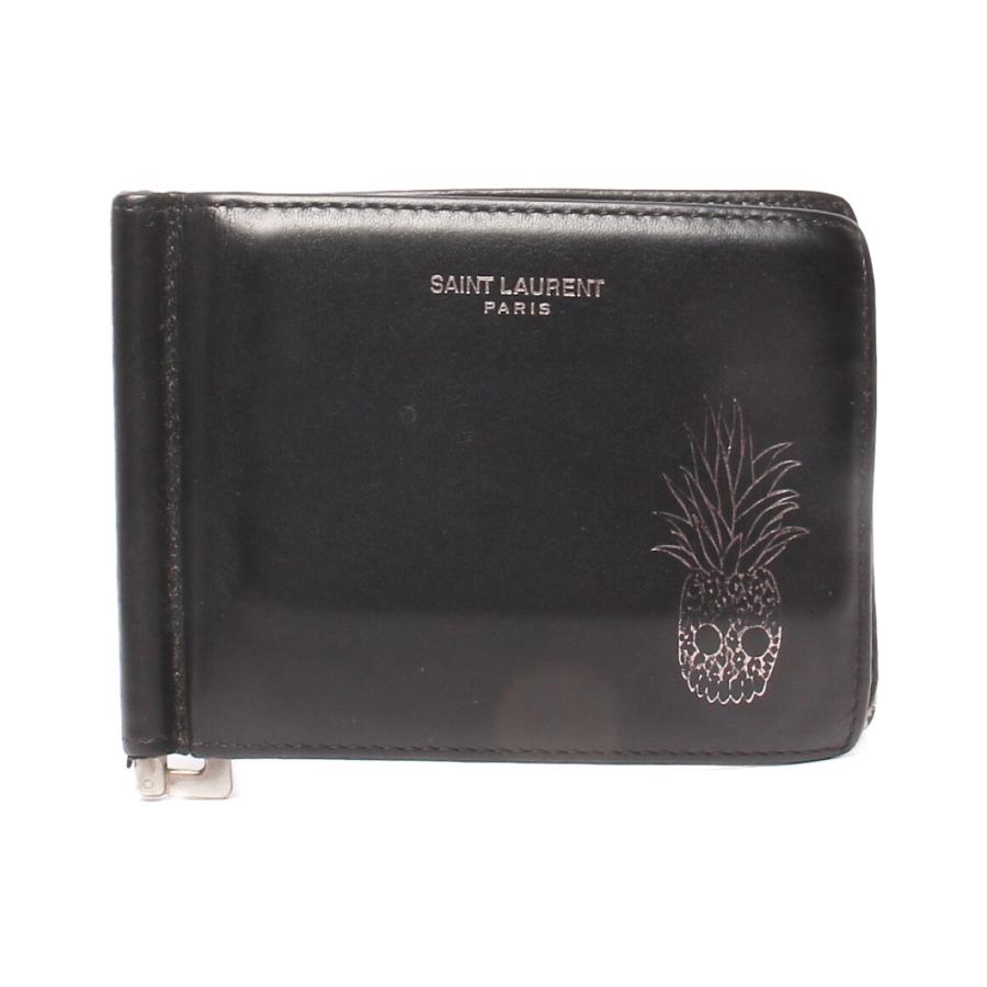 サンローランパリSAINT LAURENT PARIS 二つ折りマネークリップ
