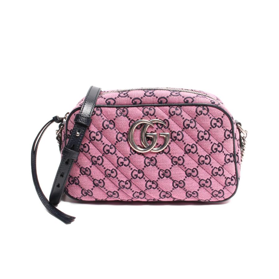 美品 グッチ スモールショルダーバッグ 447632 213317 GGマーモント 