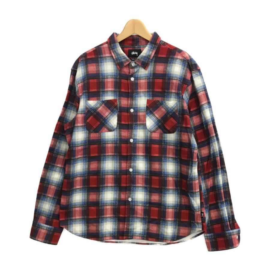 ステューシー ネルシャツ チェック柄 メンズ SIZE L (L) STUSSY 中古
