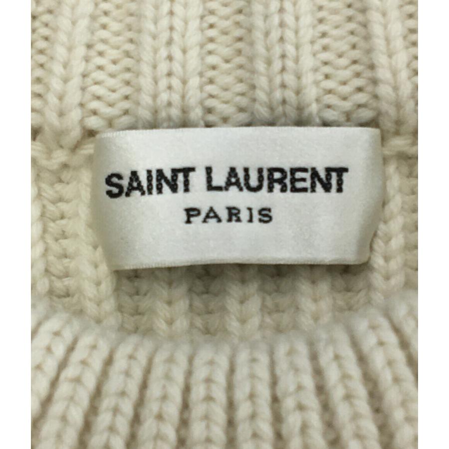 美品 SAINT LAURENT PARIS カシミヤ クルーネックニット XS 