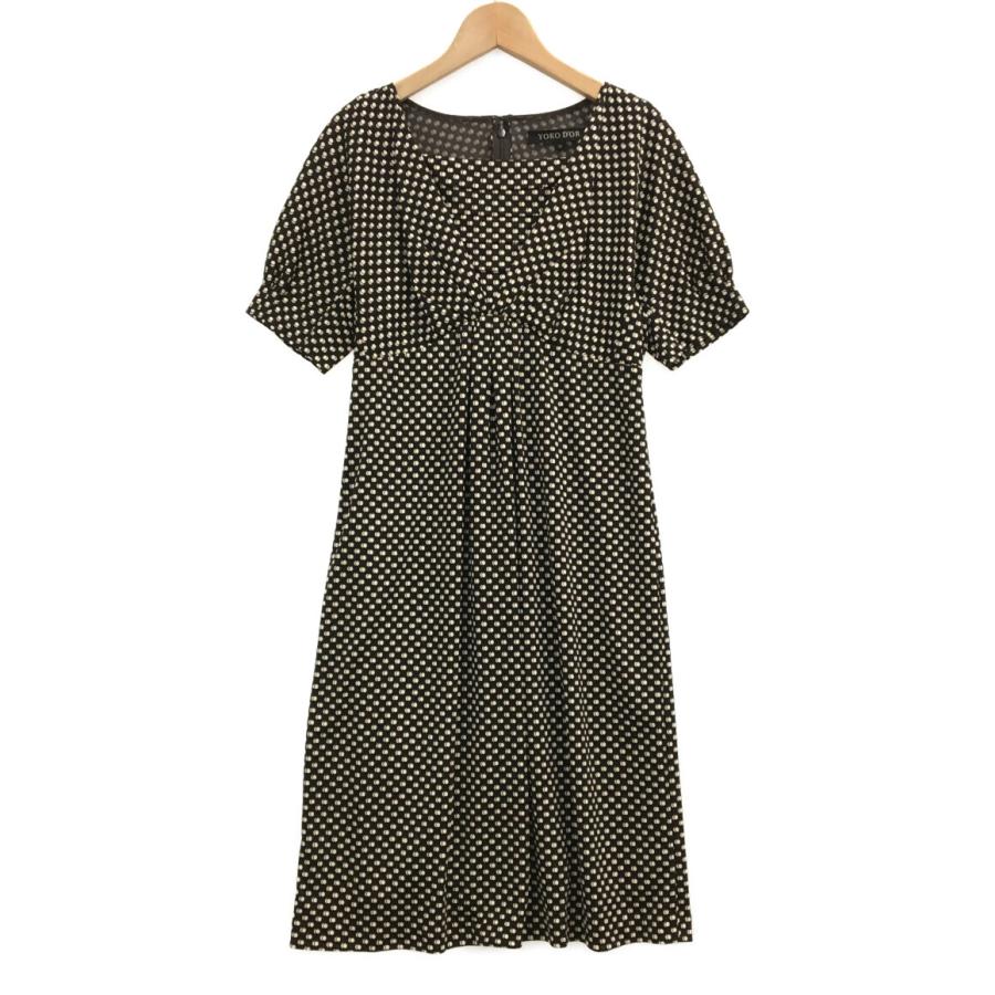 ヨーコドール 半袖ワンピース ドット柄 レディース SIZE 36 (S  