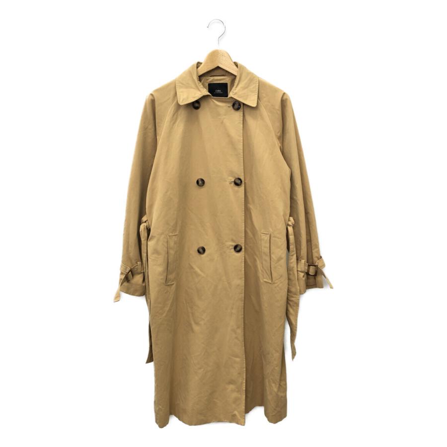 ザラ 裏地チェック柄 トレンチコート レディース SIZE XS (XS以下