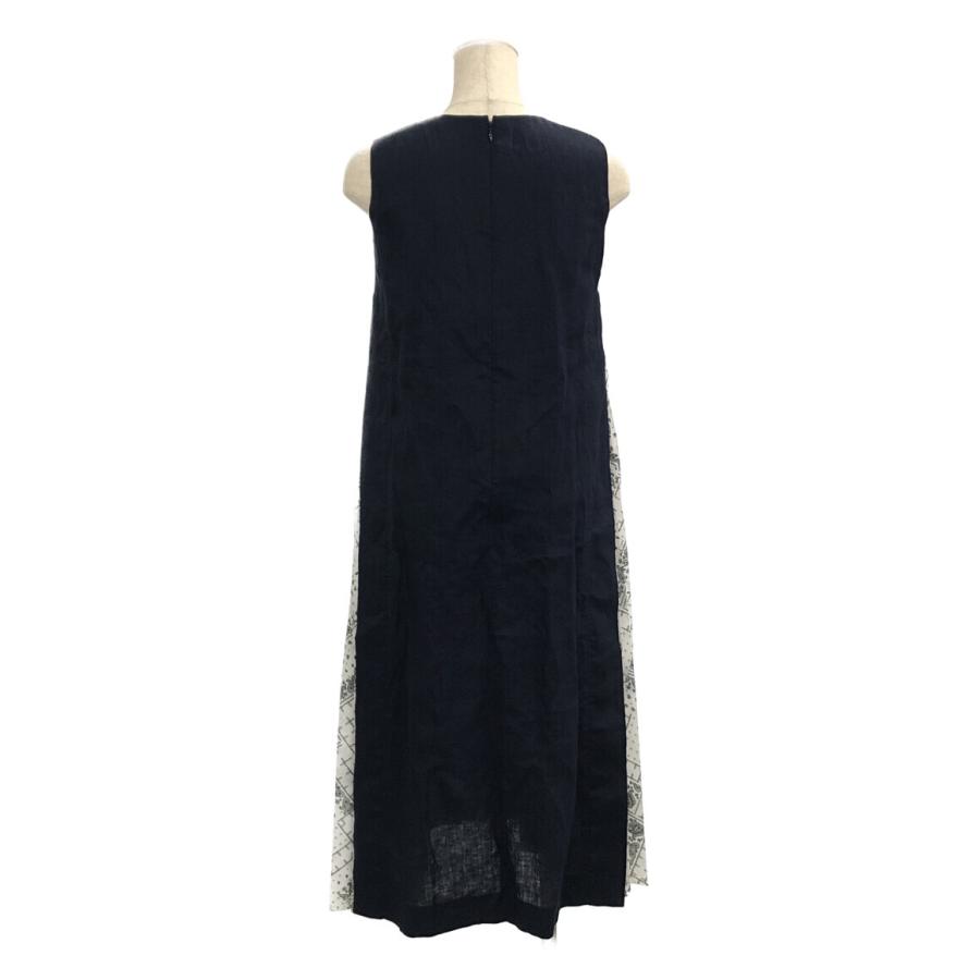 美品 ノースリーブ ペイズリープリーツワンピース レディース SIZE S