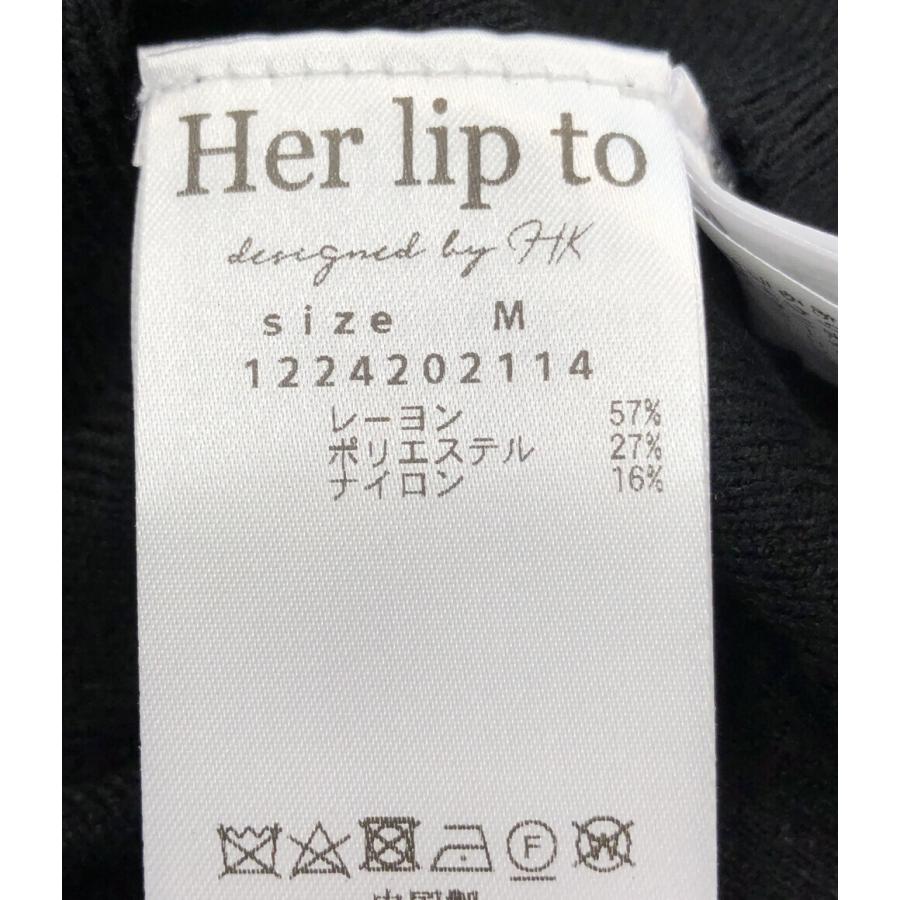 クリスタル ビジュー タートルネック ニット レディース SIZE M (M