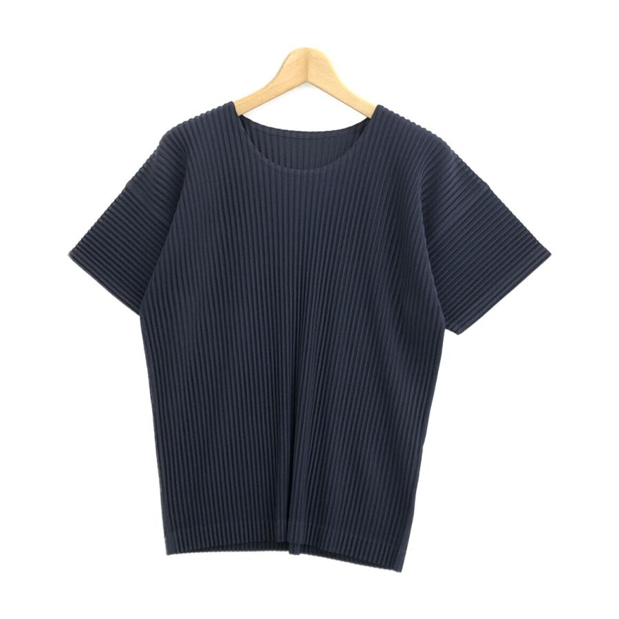 美品 プリーツカットソー COLOR PLEATS T-SHIRT HP55JK320 メンズ SIZE 