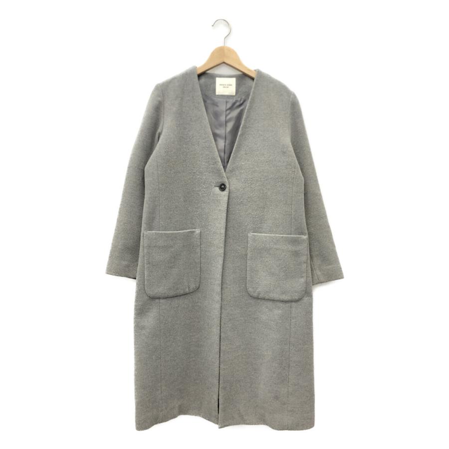 フリークスストア ノーカラーロングコート レディース SIZE M (M 