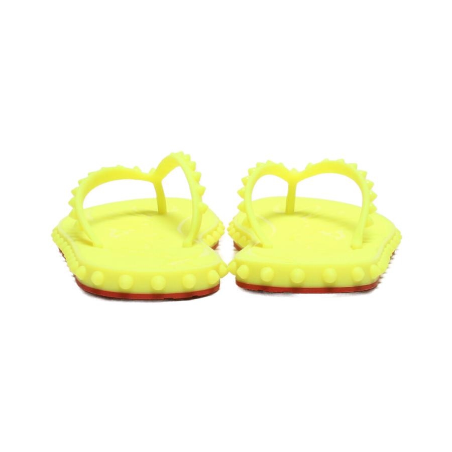 美品 クリスチャンルブタン ラバーサンダル ビーチサンダル メンズ  