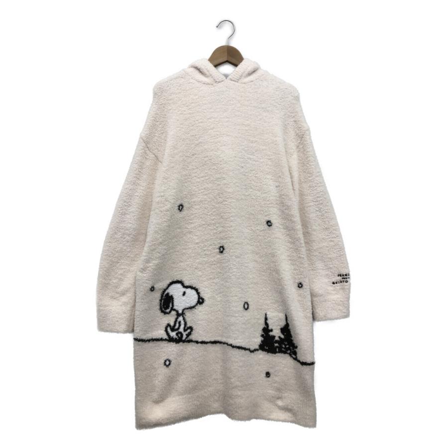 ジェラートピケ フード付き 長袖ワンピース スヌーピー PEANUTS ジェラートピケ フード付き 長袖ワンピース スヌーピー PEANUTS