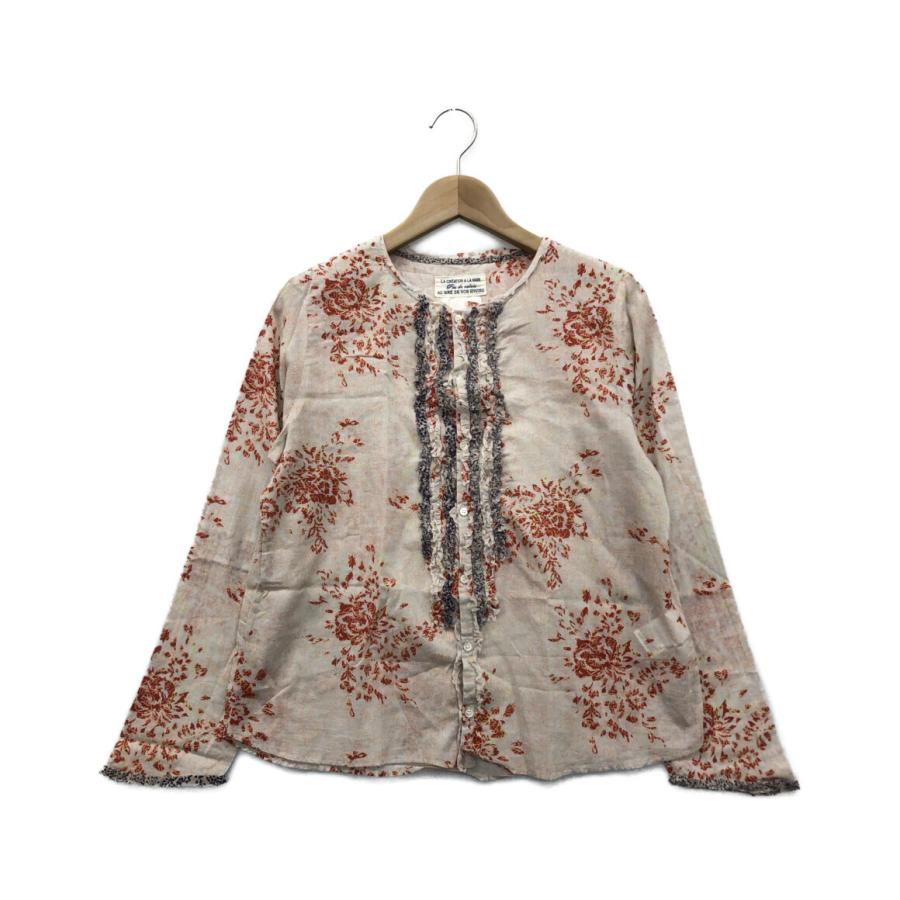 美品 パドカレ 長袖シャツ ブラウス レディース SIZE 38 (M) pas de 