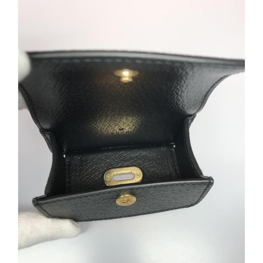 極美品 グッチ 692956 インターロッキングG エチケットバッグ ホルダー GG エチケットバッグ ホルダー ・ベージュ＆エボニー GGスプリーム