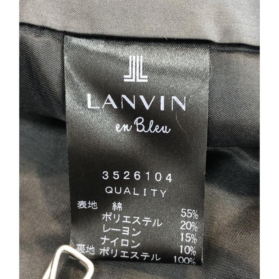 美品 ランバンオンブルー ノーカラージャケット 3526104 レディース 