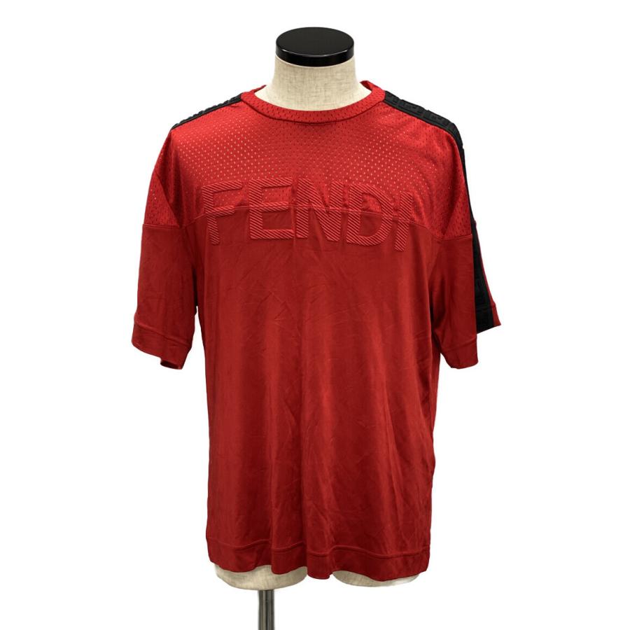 フェンディ 半袖メッシュTシャツ リーガルフィット メンズ SIZE L (L  
