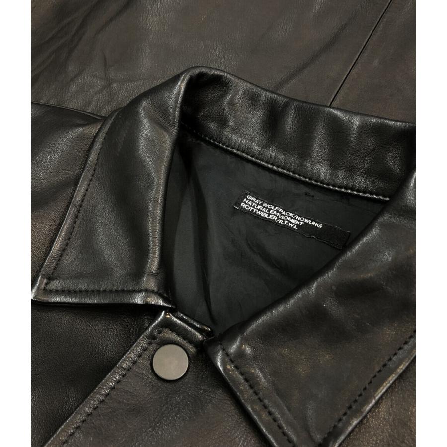 ロットワイラー シングルライダースジャケット レディース (L 