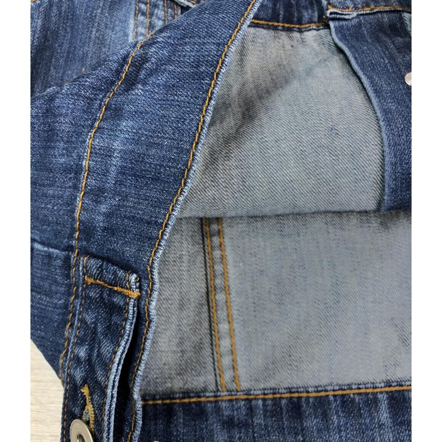 Gジャン デニムジャケット フラワー刺繍 レディース SIZE L (L