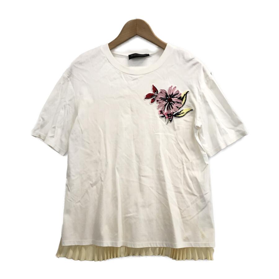 スポーツマックスコード フラワーパッチバックプリーツ Tシャツ 