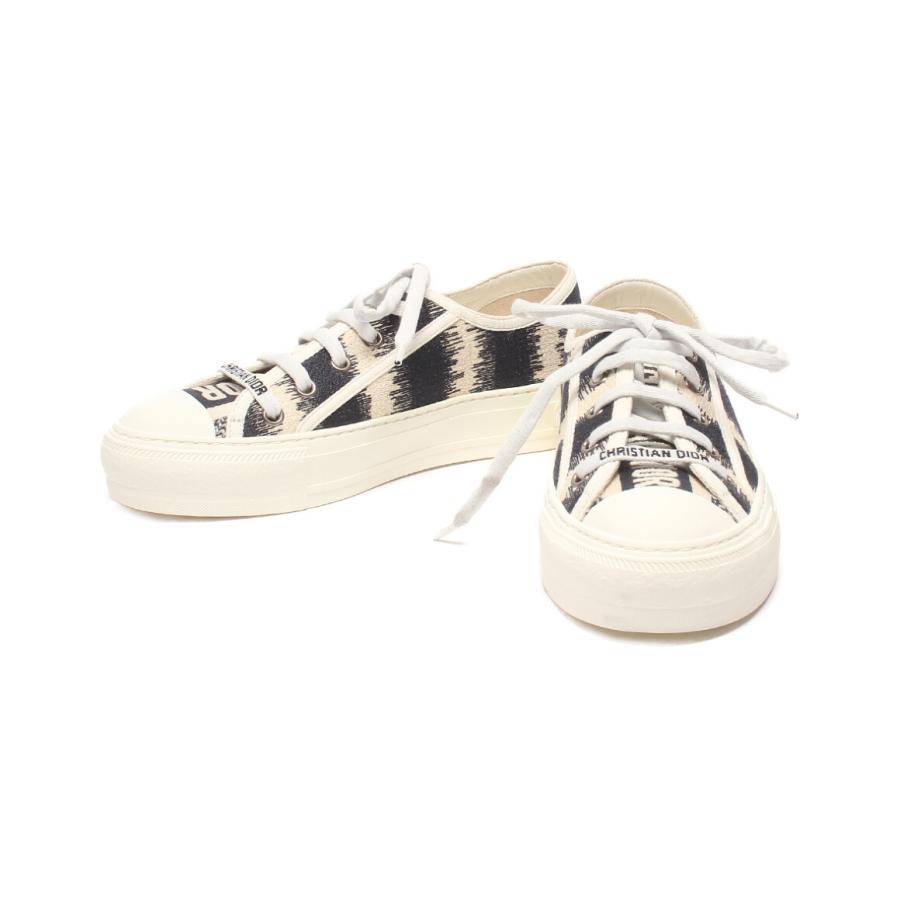 美品】クリスチャンディオール スニーカー オブリーク柄 キャンバス 35